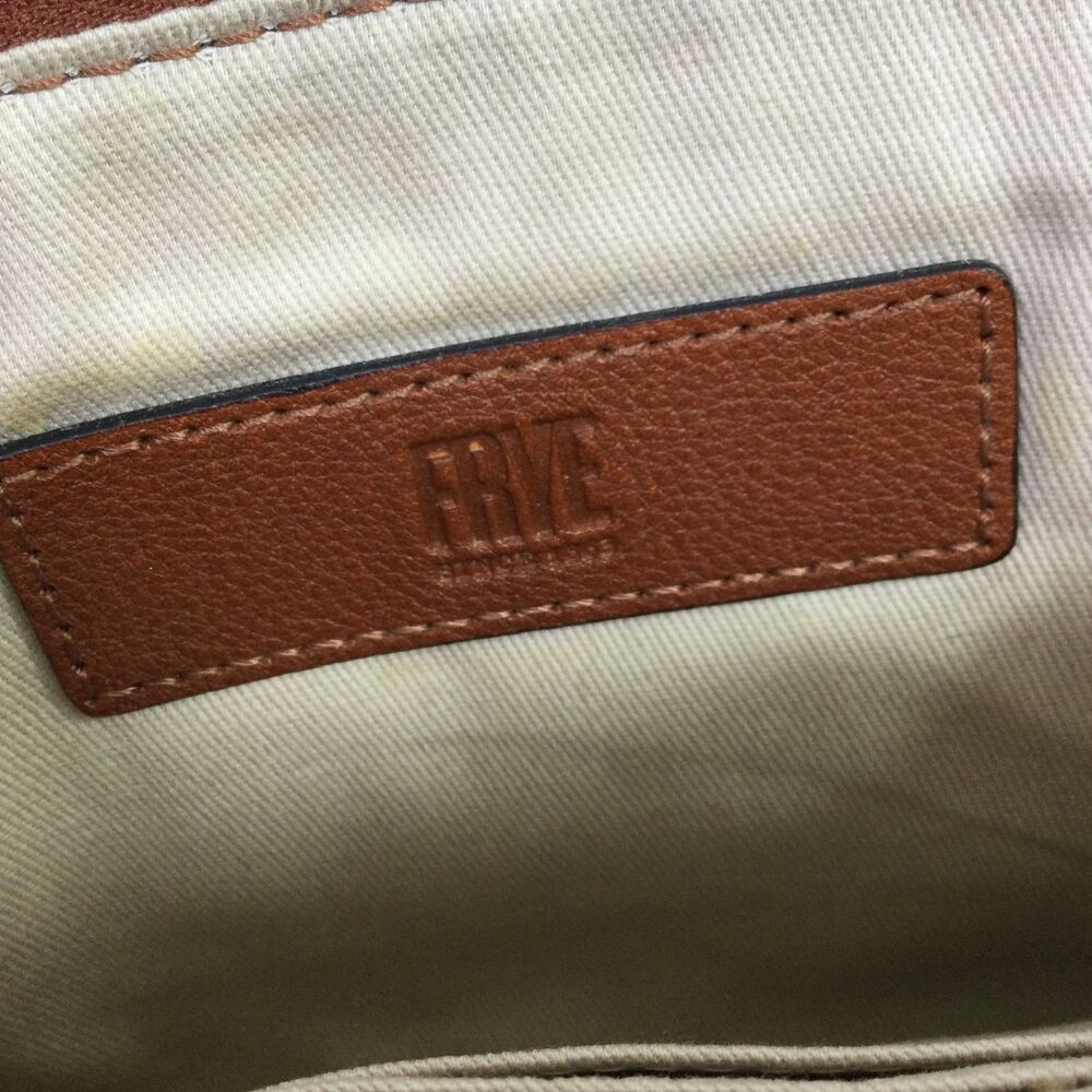 Frye Womens Melissa or Paige Leather Wristlet Wallet Pouch in Brown One Size - Picture 9 of 11
